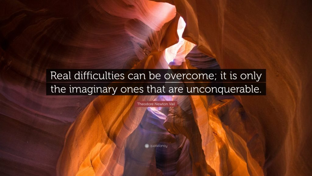 Real difficulties vs imaginary difficulties
